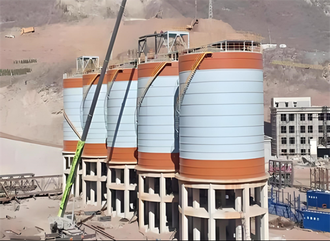 老城镇高架钢板仓