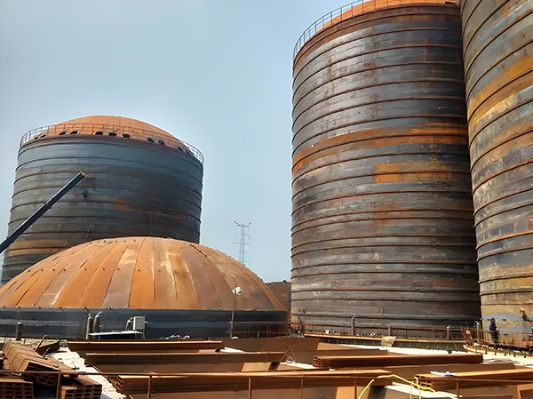 老城镇焦粉钢板仓